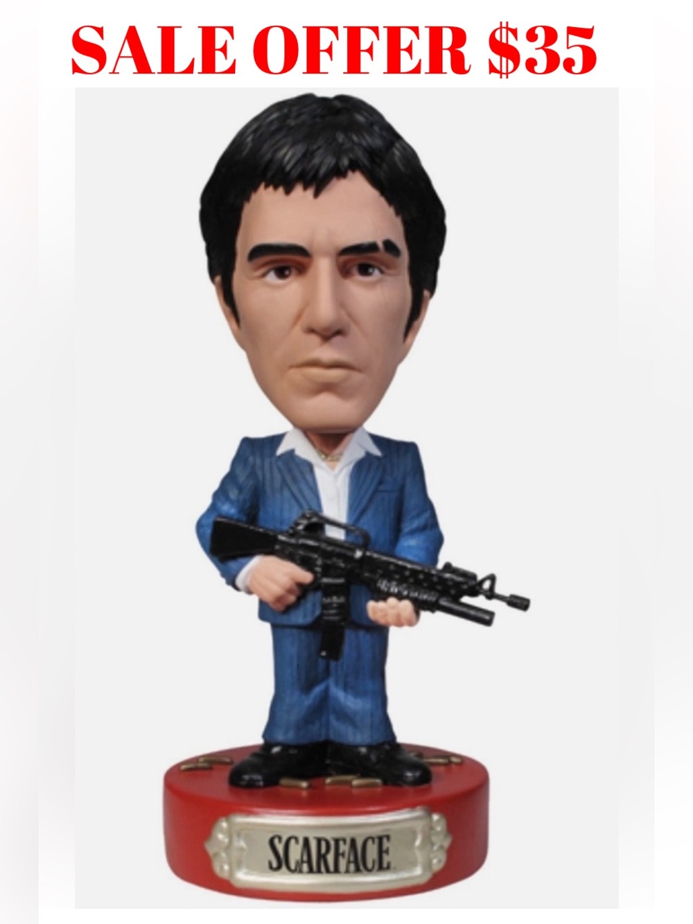 Funko Scarface Movie Wacky Wobbler Bobble Head Vintage Toy Figure